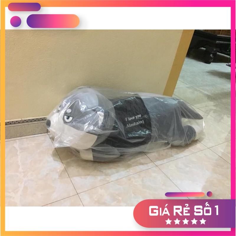 ❤️Sỉ giá Xưởng🚗 Chó Bông Husky, Gấu Bông Chó Husky Chó Sói Ngáo Siêu To Mềm Êm Đẹp