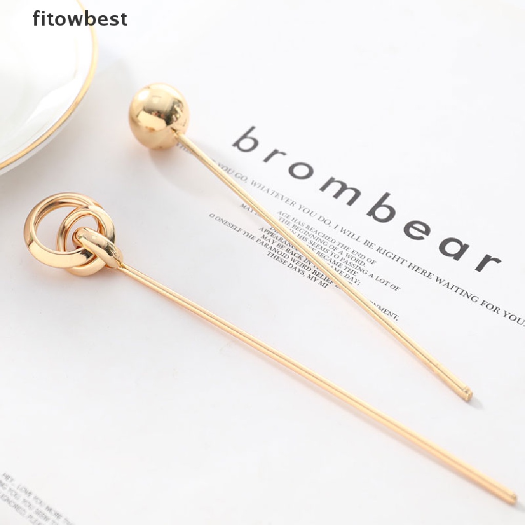 Trâm Cài Tóc Hình Nĩa Màu Vàng Cho Nữ