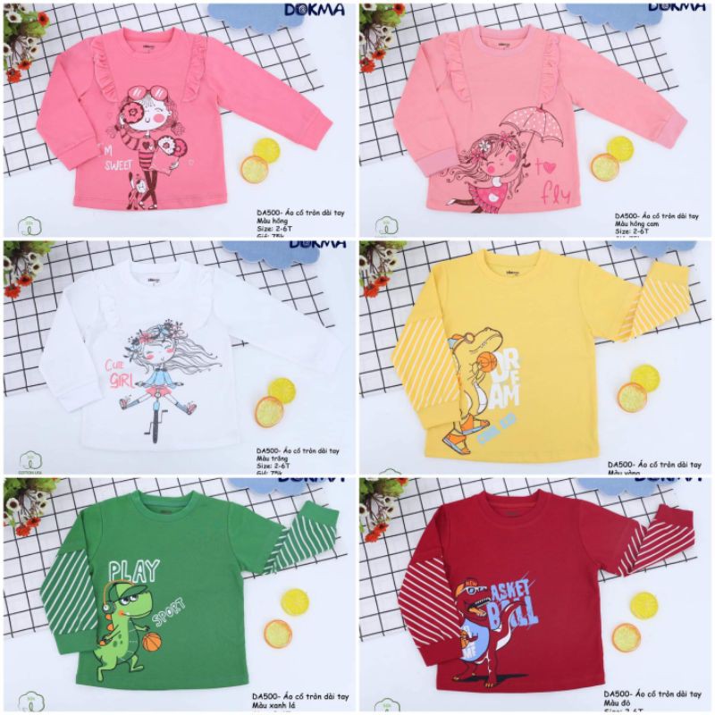 Áo dài mỏng Dokma bé trai, bé gái