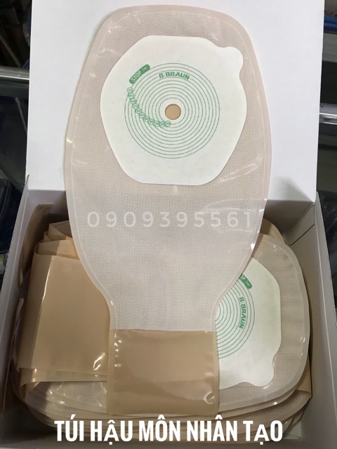 Túi hậu môn nhân tạo BBraun 1 mảnh, loại xả