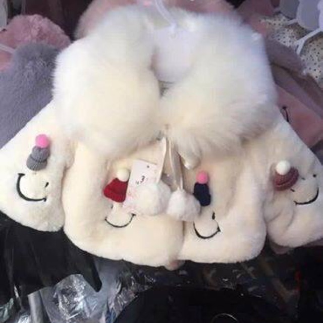 Áo choàng lông cho bé( ảnh thật shop chụp)