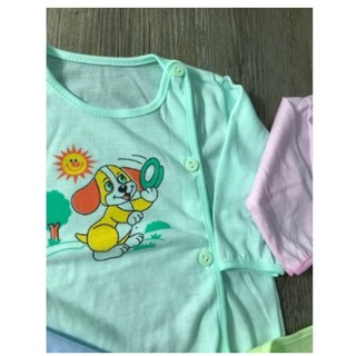 Áo cho bé sơ sinh cúc lệch chất mềm mịn