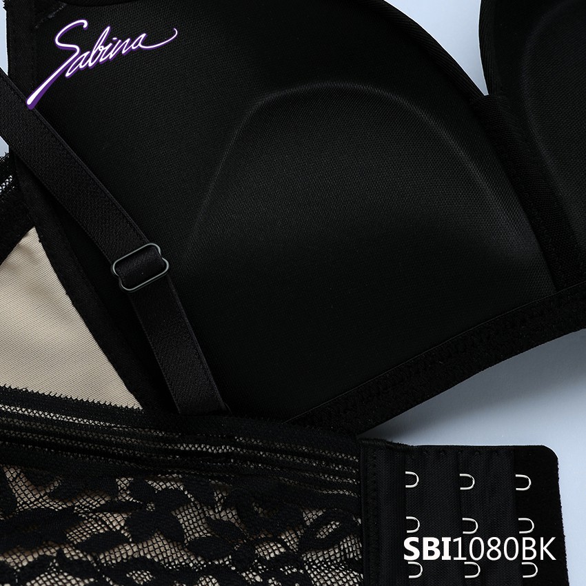 Combo Áo Lót Mút Dày Tạo Khe Chữ V Không Gọng Và Quần Đồng Bộ Màu Đen Mordern V Wireless By Sabina SBI1080BK+SUI1080BK | BigBuy360 - bigbuy360.vn