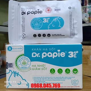 Khăn lau hạ sốt Dr.Papie 3mo+