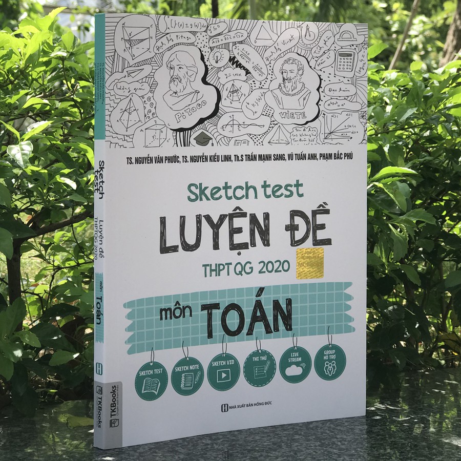 Combo luyện thi khối A1: Sketch Test Luyện Đề THPT QG 2020 môn Toán, Vật lí, Tiếng anh