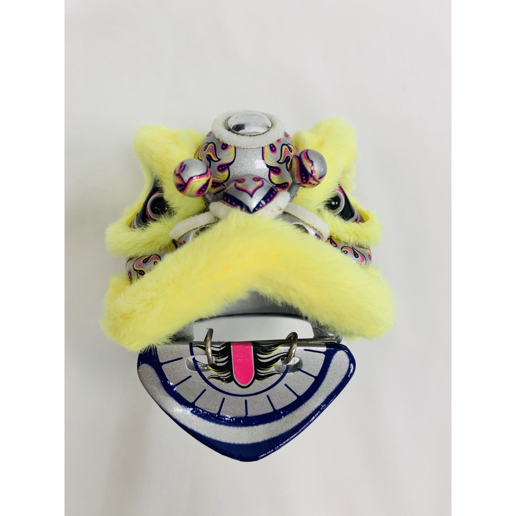 雄狮之王-黄色 Tượng Sư Tử Nhảy Múa Bằng Nhựa resin Thủ Công Trang Trí Năm Mới