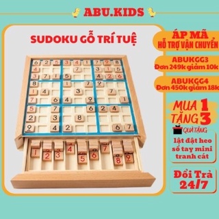 Đồ chơi thông minh cho bé SUDOKU gỗ - Đồ chơi giúp trẻ em và người lớn giảm stress và giải trí sáng tạo