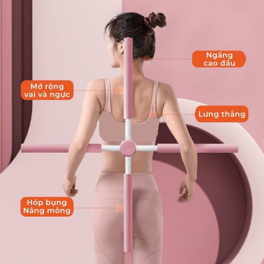 Gậy Tập Lưng, Vai, Chống Gù, Uốn Thẳng Lưng, Gậy Tập Yoga Gậy Chống Gù Lưng Tập Yoga Bằng Thép Không Gỉ