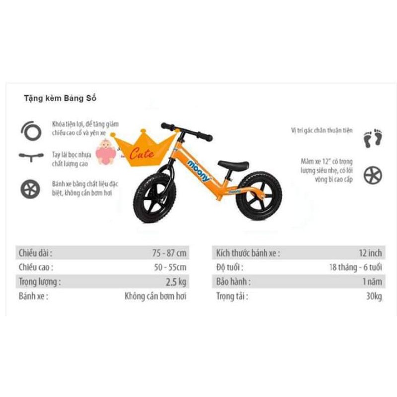 Xe thăng bằng Tacke Bike quà tặng Moony, Bobby