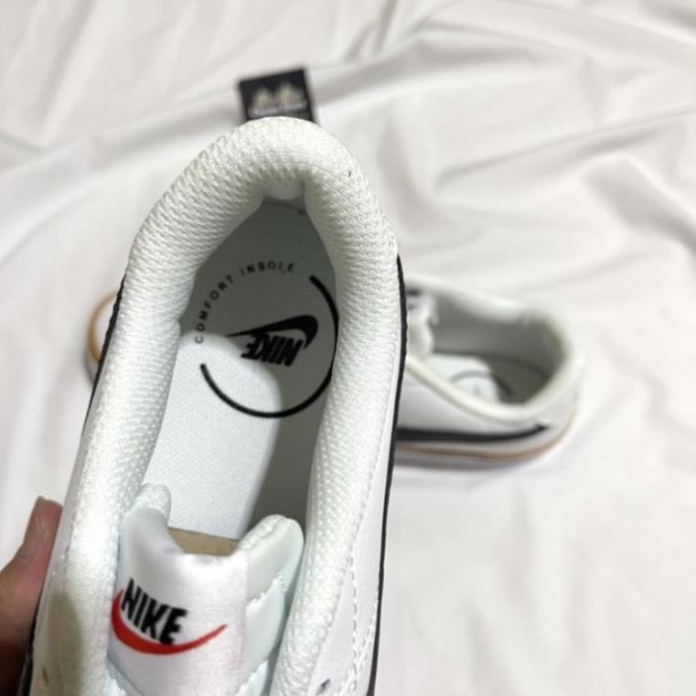 Giày nk LEGACY trắng móc đen kẻ nâu mới blazer low trắng đen cao cấp , giày sneaker nam nữ hot
