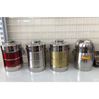 Cặp Lồng Cơm 3 Ngăn Giữ Nhiệt Chất Liệu Inox (Bền, Đẹp)