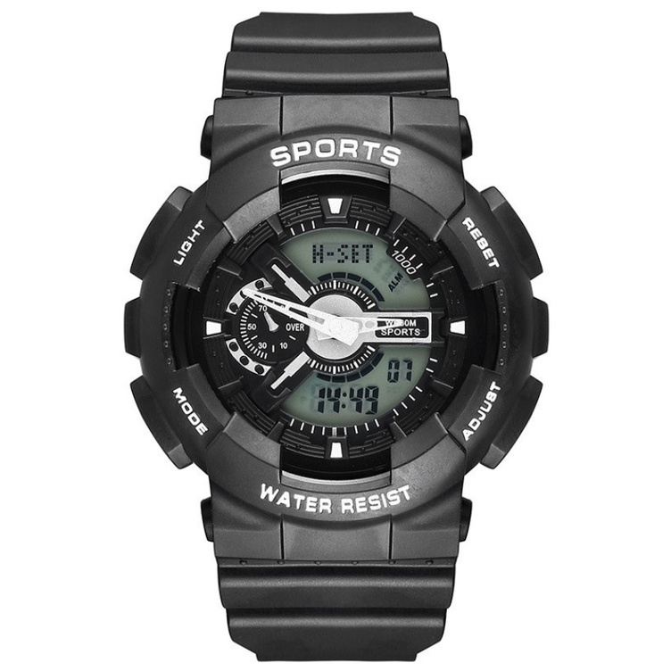 Đồng hồ thể thao nam nữ kim và điện tử Sport watch dây cao su | BigBuy360 - bigbuy360.vn