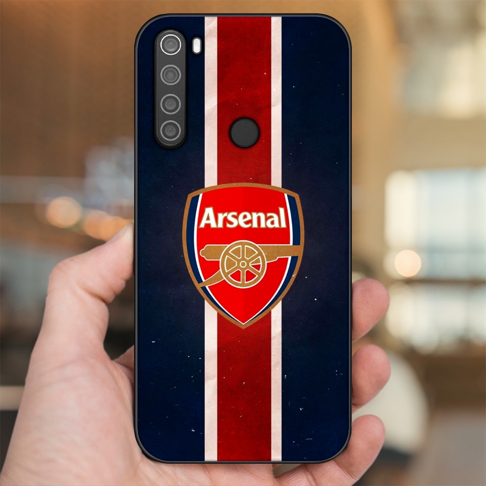 Ốp lưng Xiaomi Redmi Note 8 viền đen in hình Arsenal FC