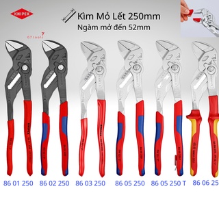 Kìm mỏ lết knipex dài 250mm mở 52mm 86 01 250/ 86 02 250/ 86 03 250/ 86 05 250/ 86 06 250