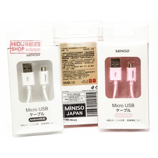 Cáp sạc IPHONE - ANDROID 1m thương hiệu MINISO