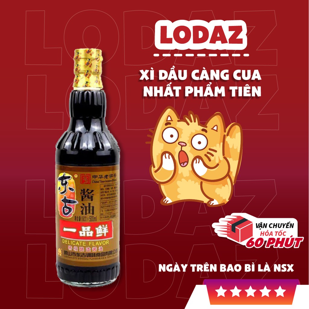 xì dầu càng cua Nhất Phẩm Tiên, nước tương càng cua ngon, chai 500 ml tiện lợi, thích hợp các món chay, món xào