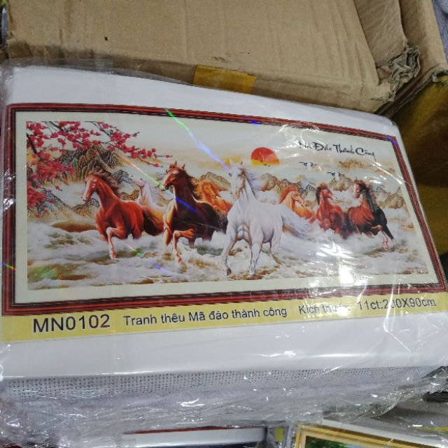 TRANH THÊU chữ thập   MÃ ĐÁO THÀNH CÔNG MN0101   MN0102 , mn0263 , mn0264