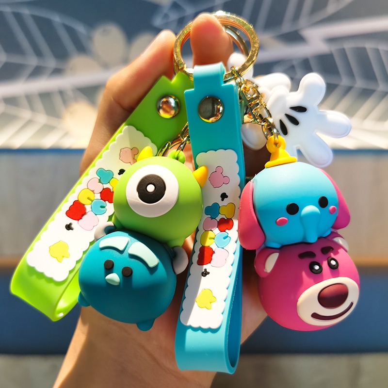 Móc khóa Tsum Tsum độc lạ, dễ thương, chắc chắn, màu sắc sặc sỡ hàng loại 1