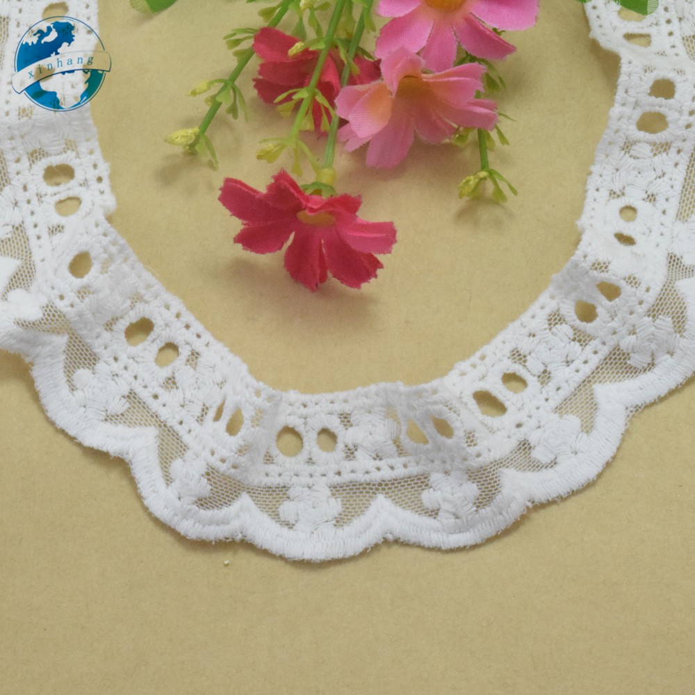 Vải Ren cotton Rộng 3.2cm Dùng May Đầm mini 3039