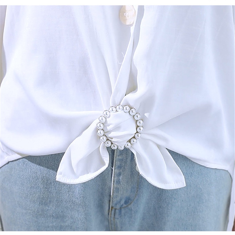 Khóa Thắt Nút Thắt Nút Đính Đá Ngọc Trai Dùng Trang Trí Áo Thun/Khăn Choàng Cổ/Thắt Lưng