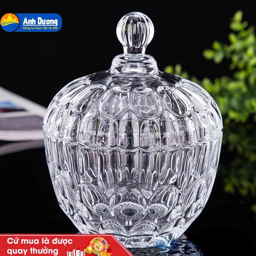 Thố thuỷ tinh đựng mứt, kẹo cao cấp