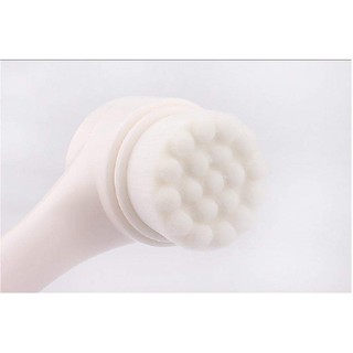 Cọ rửa mặt và massage 2 đầu silicon siêu mềm