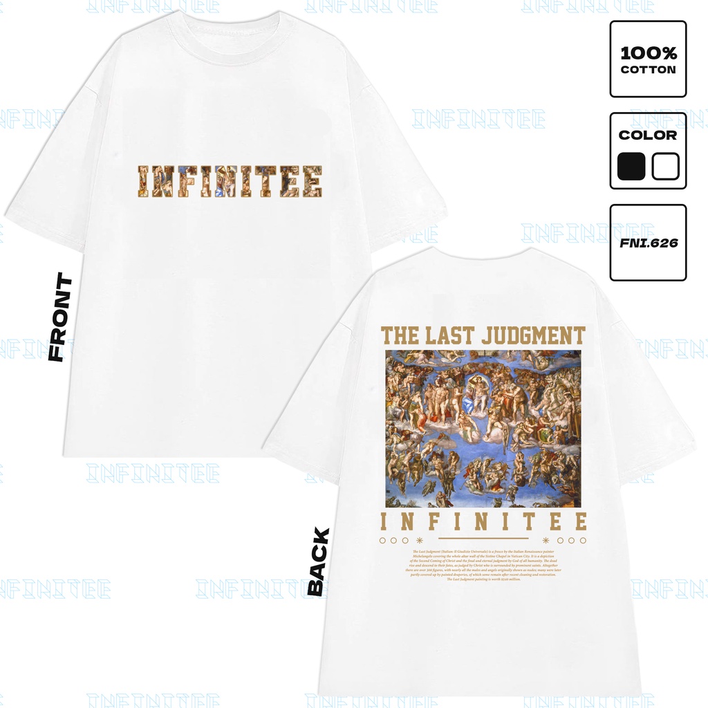 Áo thun INFINITEE Fni0626, Thun 100% Cotton - form rộng Unisex.