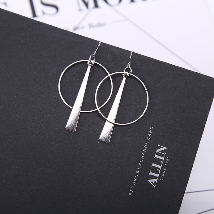 BÔNG TAI TRÒN KÈM TAM GIÁC MS10