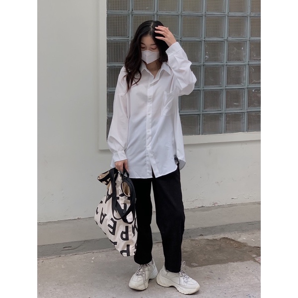 áo sơ mi vạt tôm cổ đức túi ngực SA461 LOLLIE STUDIO