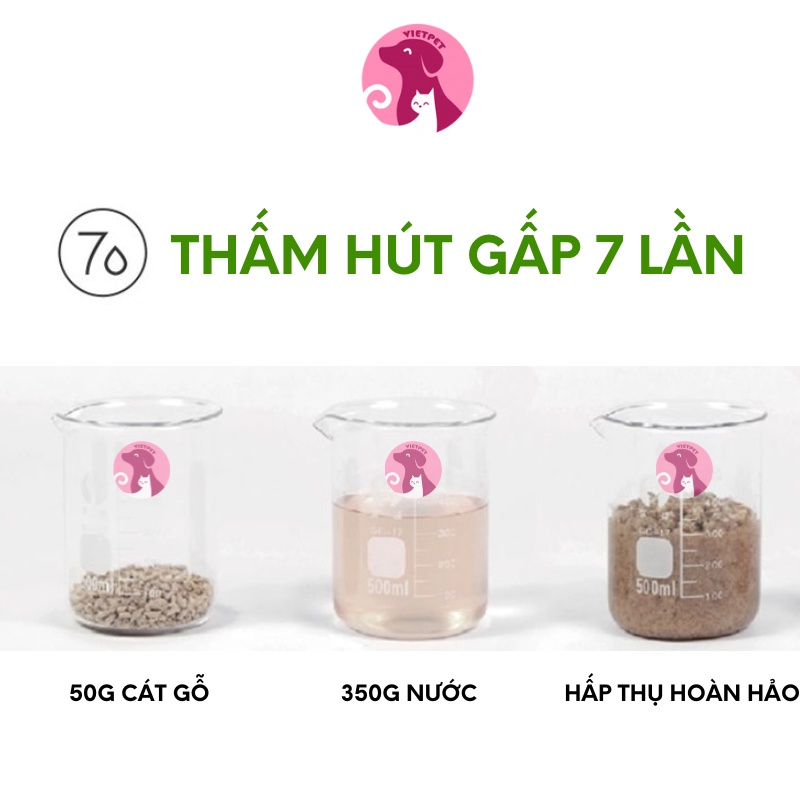 Cát vệ sinh cho mèo - Natural Wood - Cát gỗ hữu cơ Cature cho mèo - An toàn thân thiện môi trường