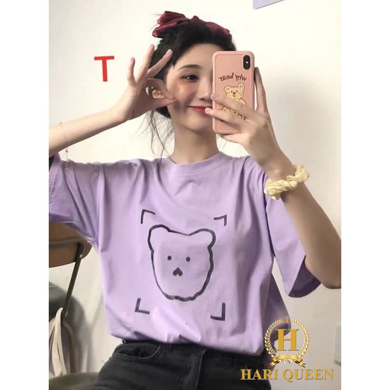 FREE SHIP ĐƠN TỪ 50K Áo phông gấu ô vuông DTR0720 1
