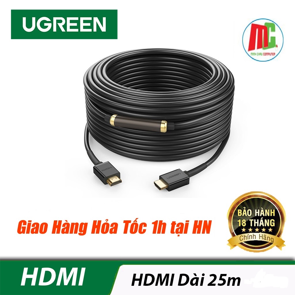 Dây HDMI UGREEN HD104 Dài 25 Mét Ugreen 10113 - Hàng Chính Hãng
