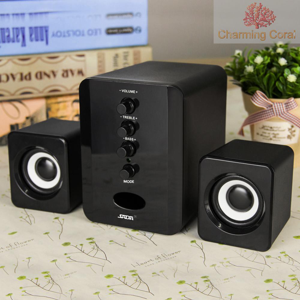 Loa Máy Tính Có Dây Sada D-202 Âm Thanh Siêu Trầm Và Phụ Kiện