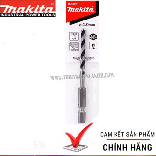 MŨI KHOAN GỖ CHUÔI LỤC GIÁC 4X92MM  MAKITA D-31251