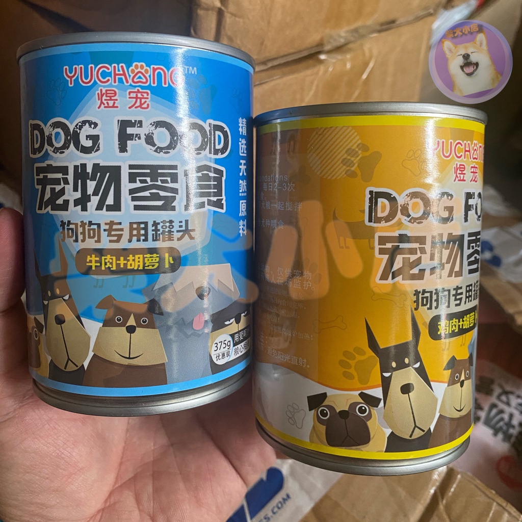 Pate lon cho chó YuChang - 375gr