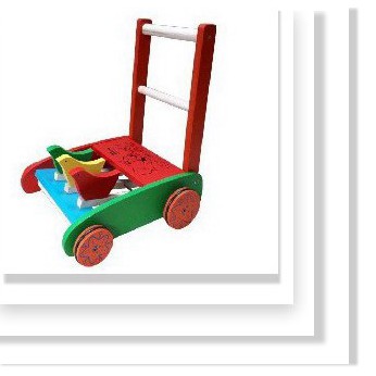 Xe tập đi 3 con gà