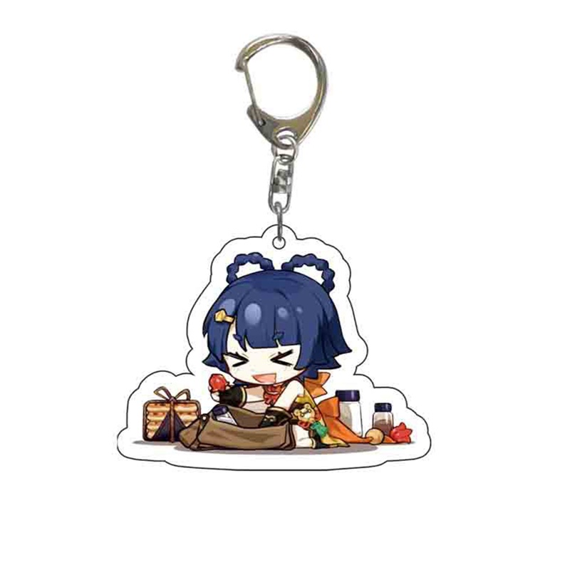 Tmdbyx Móc Khóa Nhựa Acrylic Họa Tiết Hoạt Hình Genshin Impact Kunikuzushi Morax Kaeya Xiao