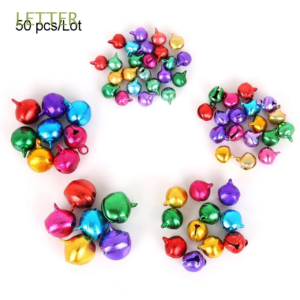 Set 50 chuông mini treo cây thông trang trí lễ giáng sinh diy