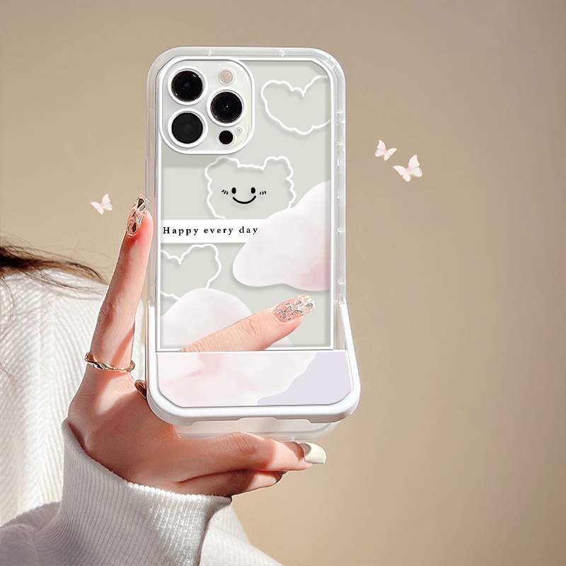 Ốp Điện Thoại Dẻo Họa Tiết Gấu &amp; Đám Mây Cho IPhone 11 12 13 Pro MAX 11 Pro XS MAX XR 6 7 8 Plus SE 2020 6S