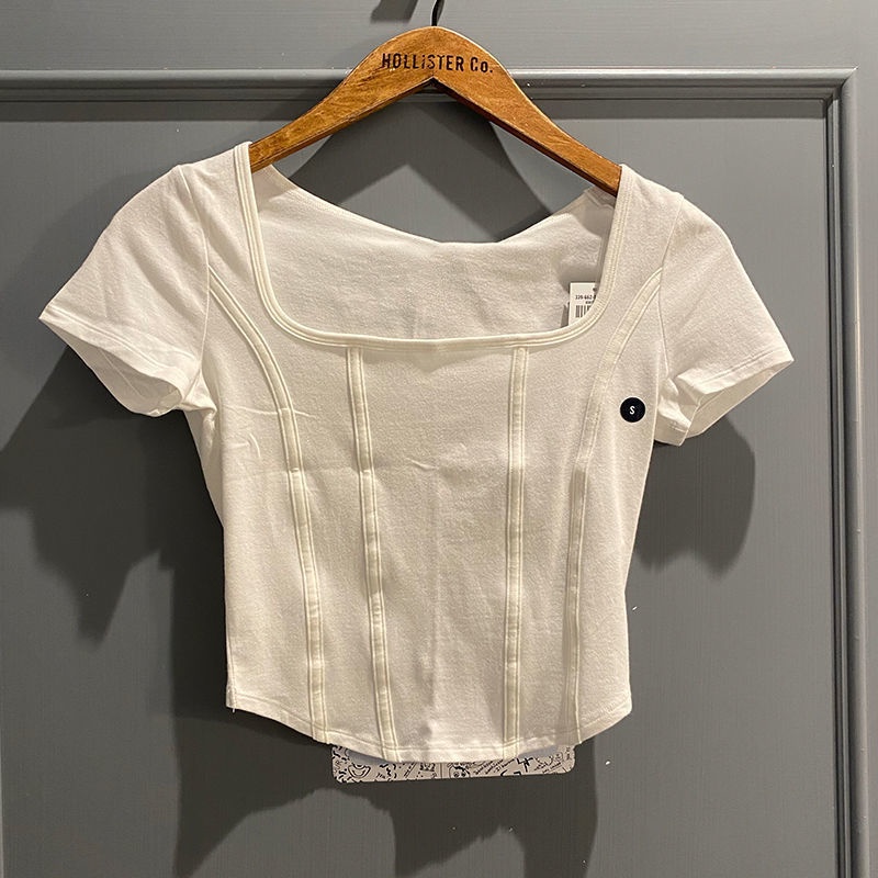 Áo Sơ Mi Nữ Ngắn Tay Họa Tiết Xương Cá Và Hoa Phong Cách Mỹ Mới