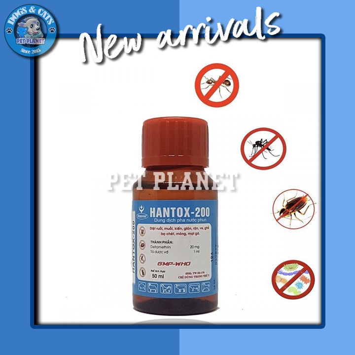 HANTOX - 200 trị ve rận môi trường