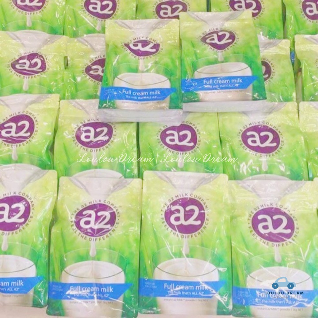 Sữa tươi A2 Úc dạng bột nguyên kem cho người lớn và trẻ em trên 1 tuổi (túi 1kg) [AIR]