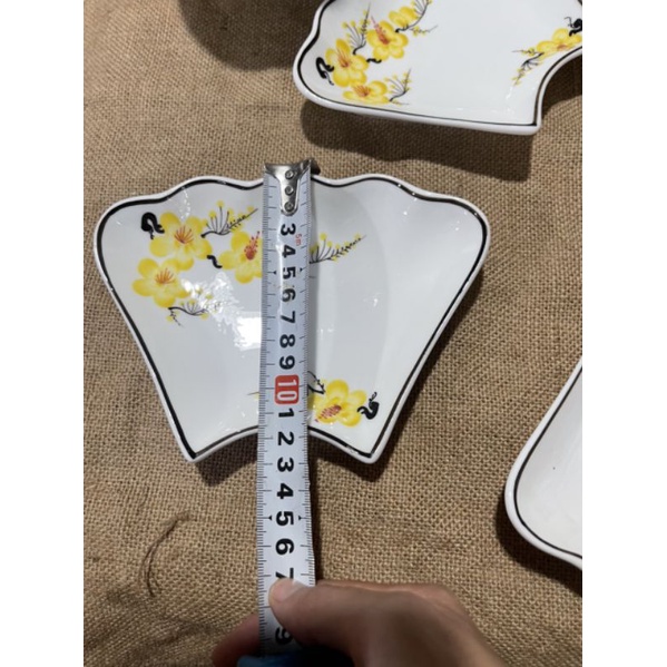 Bộ bát đĩa hoa mặt trời đường kính 38cm.Hàng sứ Bát Tràng.