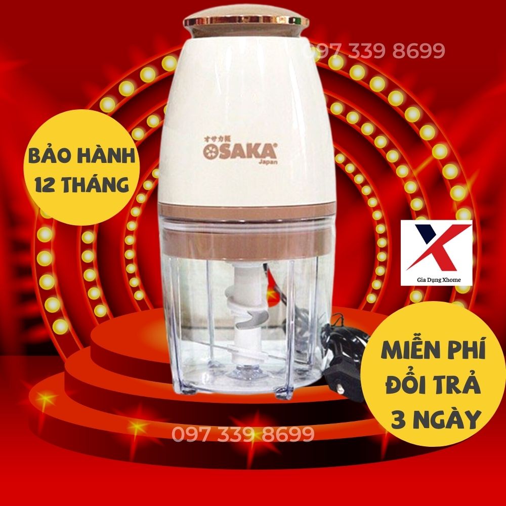 [CHÍNH HÃNG-FREESHIP] Máy Xay Sinh Tố Osaka , Cối Xay Tỏi Ớt, Thịt, Cầm Tay Đa Năng Nhật Bản Công Suất 350W