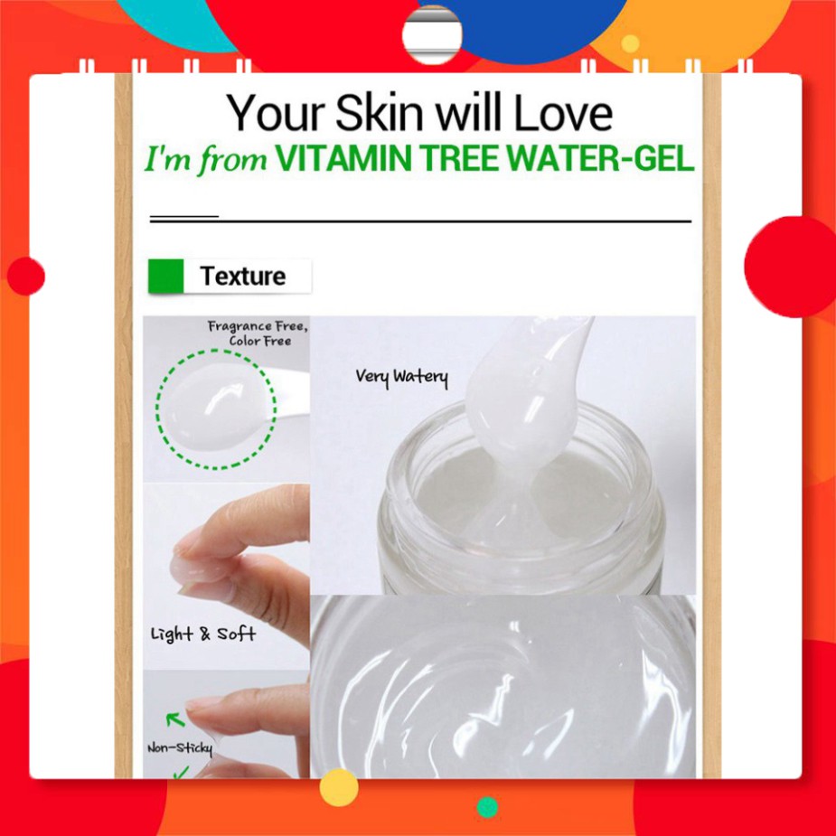 HÀNG HOT SALE Gel Dưỡng Ẩm Sáng Da I'm From Vitamin Tree Water Gel 75gr HÀNG HOT SALE