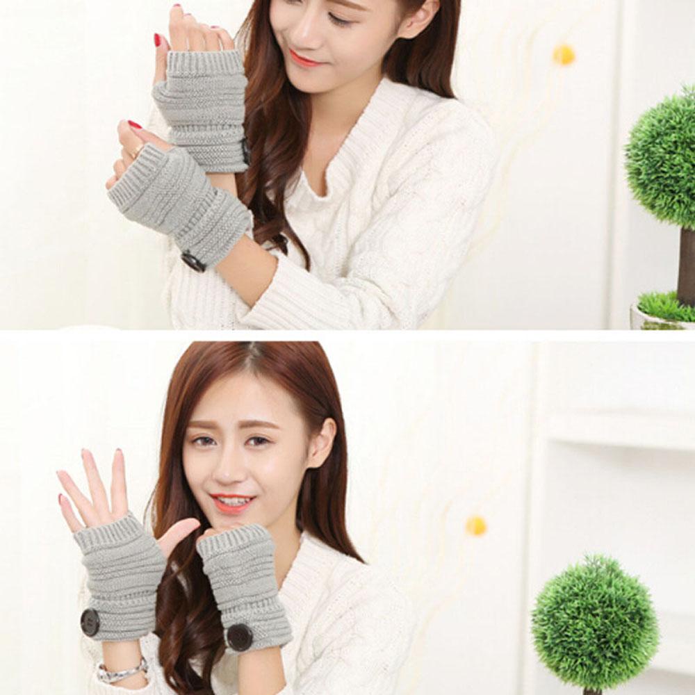 ESPO Găng Tay Hở Ngón Mềm Mại Giữ Ấm Mùa Thu Đông
