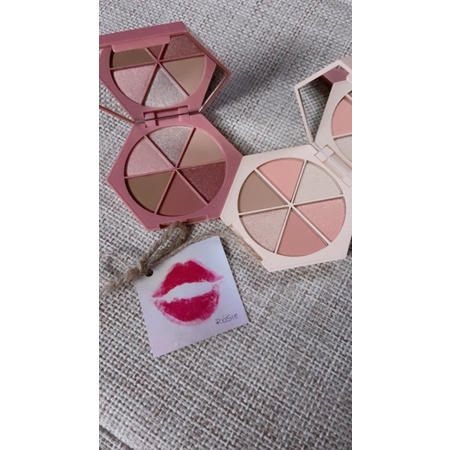Bảng mắt tông hồng khói Venetian Rose EM Cosmetics 6 màu