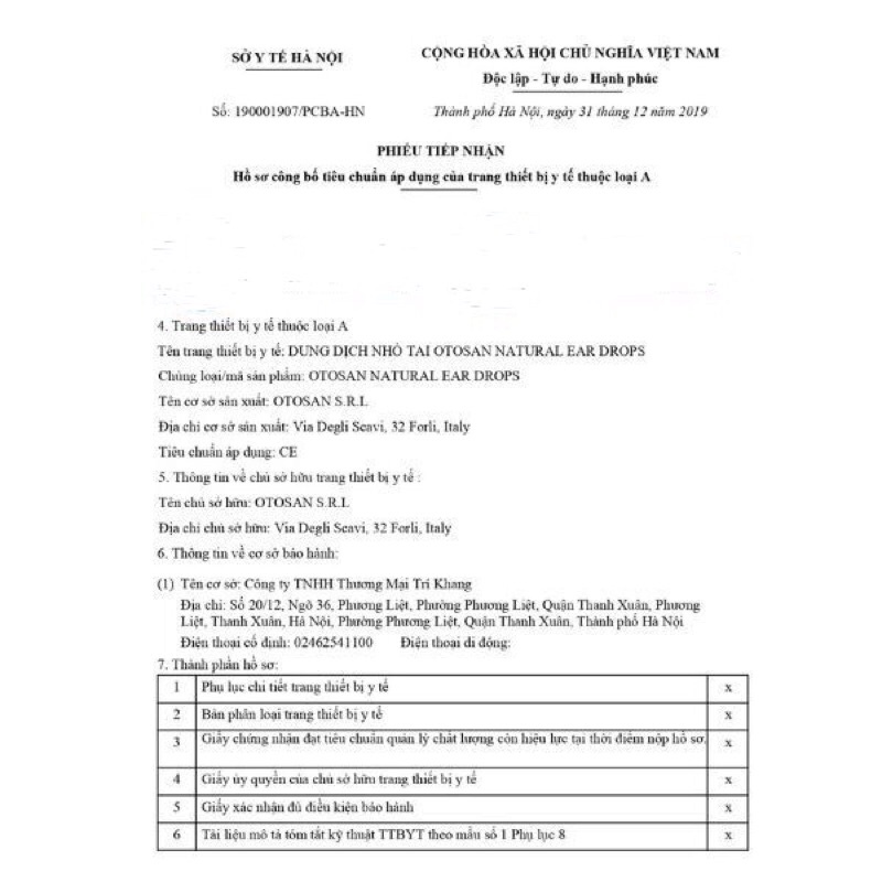 Mua  OTOSAN EAR DROPS, 10 ml, Dung dịch nhỏ tai chống viêm