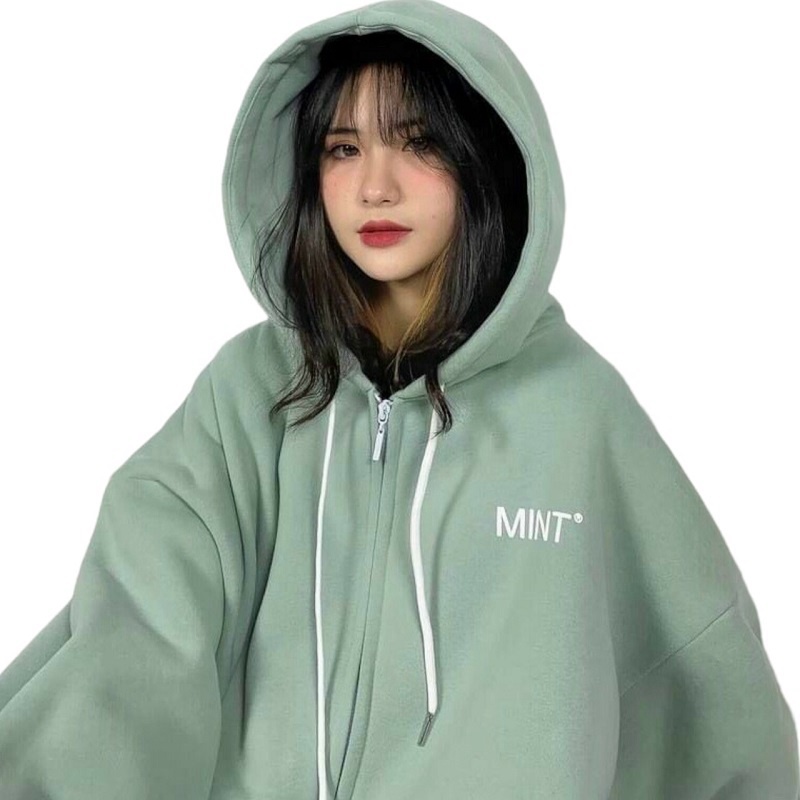 Áo Khoác Hoodie Nỉ Khóa kéo Basic Siêu XInh