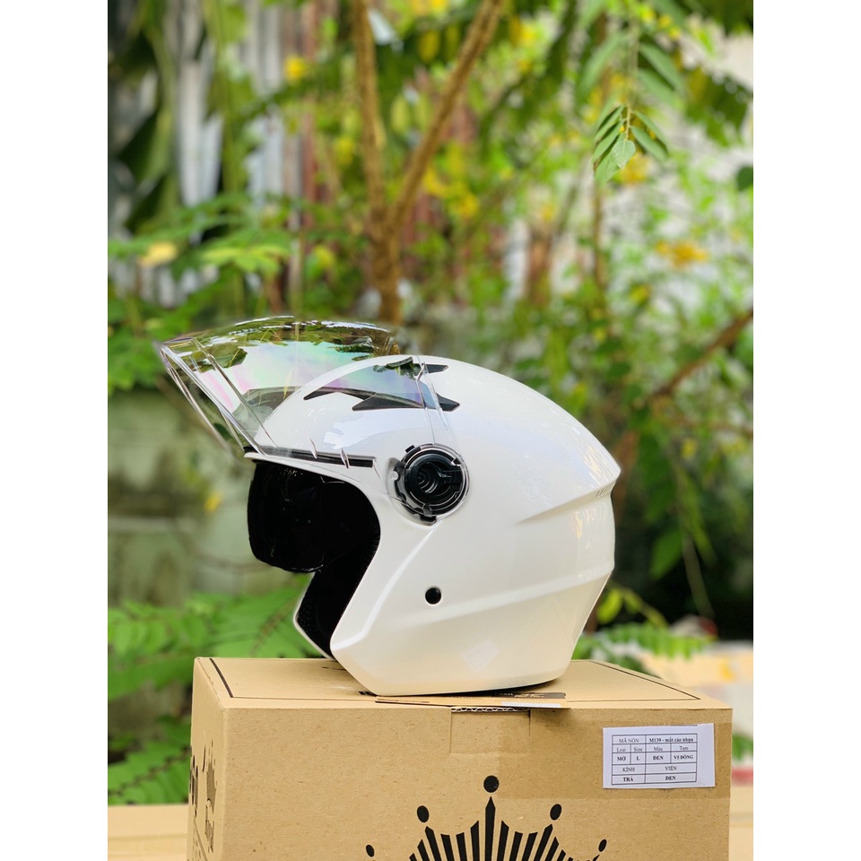 Mũ bảo hiểm 3/4 Royal 268 2kính , freeship toàn quốc,